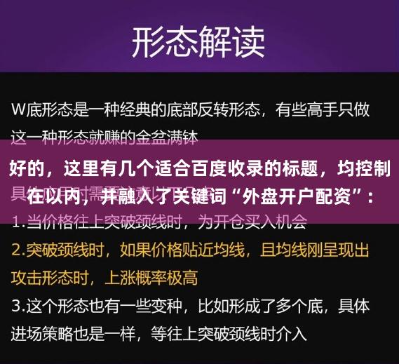 好的，这里有几个适合百度收录的标题，均控制在以内，并融入了关键词“外盘开户配资”：